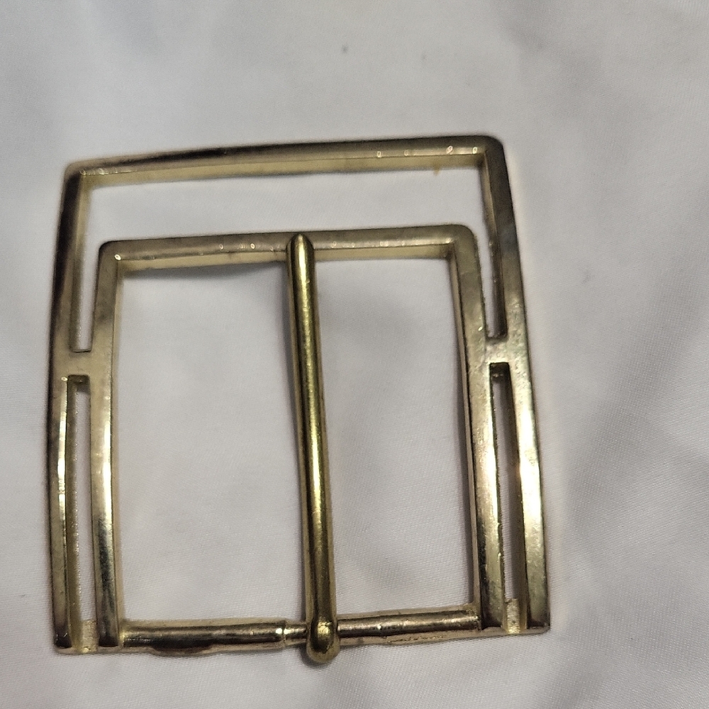 Gold Square Buckle Belt
